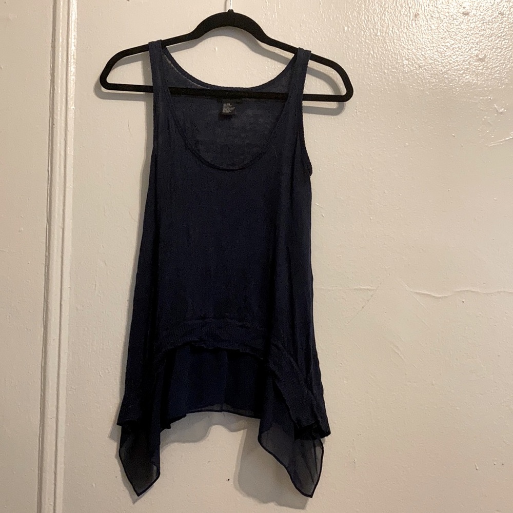Central Park West Navy Blue Top